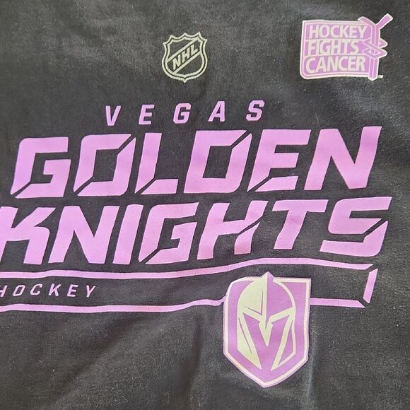 Fanatics Purple and Black VGK Cancer Short Sleeve Tee - Picture 5 of 6